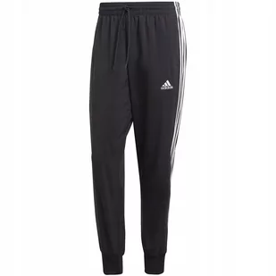 Spodnie męskie adidas Aerorady Essentials Tapered Cuff Woven 3-Stripes czar - Dresy męskie - miniaturka - grafika 1