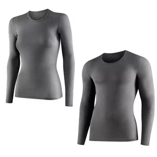 Bluza termoaktywna unisex Brubeck LS10850 szary - Bielizna sportowa damska - miniaturka - grafika 1