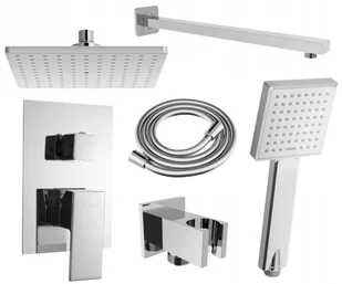 Mexen Uno DR45 zestaw prysznicowy podtynkowy, chrom - 71435DR45-00 - Baterie podtynkowe - miniaturka - grafika 1