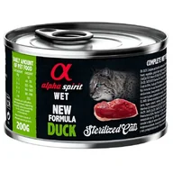 Mokra karma dla kotów - Karma dla kota ALPHA SPIRIT Sterilised Cats Duck 200 g - miniaturka - grafika 1