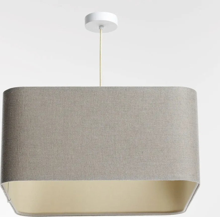 Lampa wisząca KWADRO LEN 001-40w30 jasna beżowa BPS KONCEPT