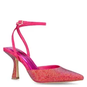 Czółenka - Błyszczące szpilki bez pięty - MENBUR 24789 FUKSJA - miniaturka - grafika 1
