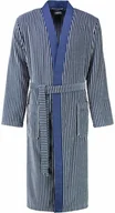 Szlafroki damskie - Cawo Szlafrok męski Stripes Blue - miniaturka - grafika 1