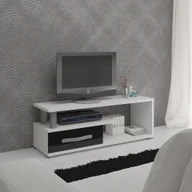 Szafki RTV - Szafka RTV ANG-12 Angel MebloCross Sonoma Jasna / Biały Połysk - miniaturka - grafika 1