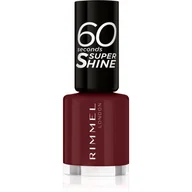 Lakiery do paznokci - Rimmel 60 Seconds Super Shine lakier do paznokci, 340 Berries And Cream, 8 ml - miniaturka - grafika 1
