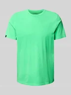 Koszulki męskie - T-shirt z detalem z logo - miniaturka - grafika 1