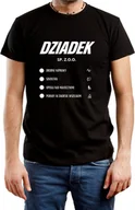 Koszulki męskie - T-SHIRT MĘSKI PREZENT DLA DZIADKA DZIEŃ DZIADKA KOSZULKA CZARNA R-L A527 - miniaturka - grafika 1