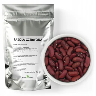 Fasola Czerwona Red Kidney Beans 500G - Ziarna i nasiona roślin strączkowych - miniaturka - grafika 1