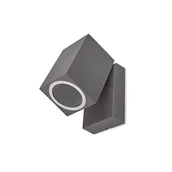 Lampy ogrodowe - Lampa ścienna do ogrodu MICASA3 szara - miniaturka - grafika 1