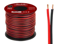 Kable - 1 Szt. Przew.Głośn.2X0,35Mm Czarno-Czerwony 25M - miniaturka - grafika 1