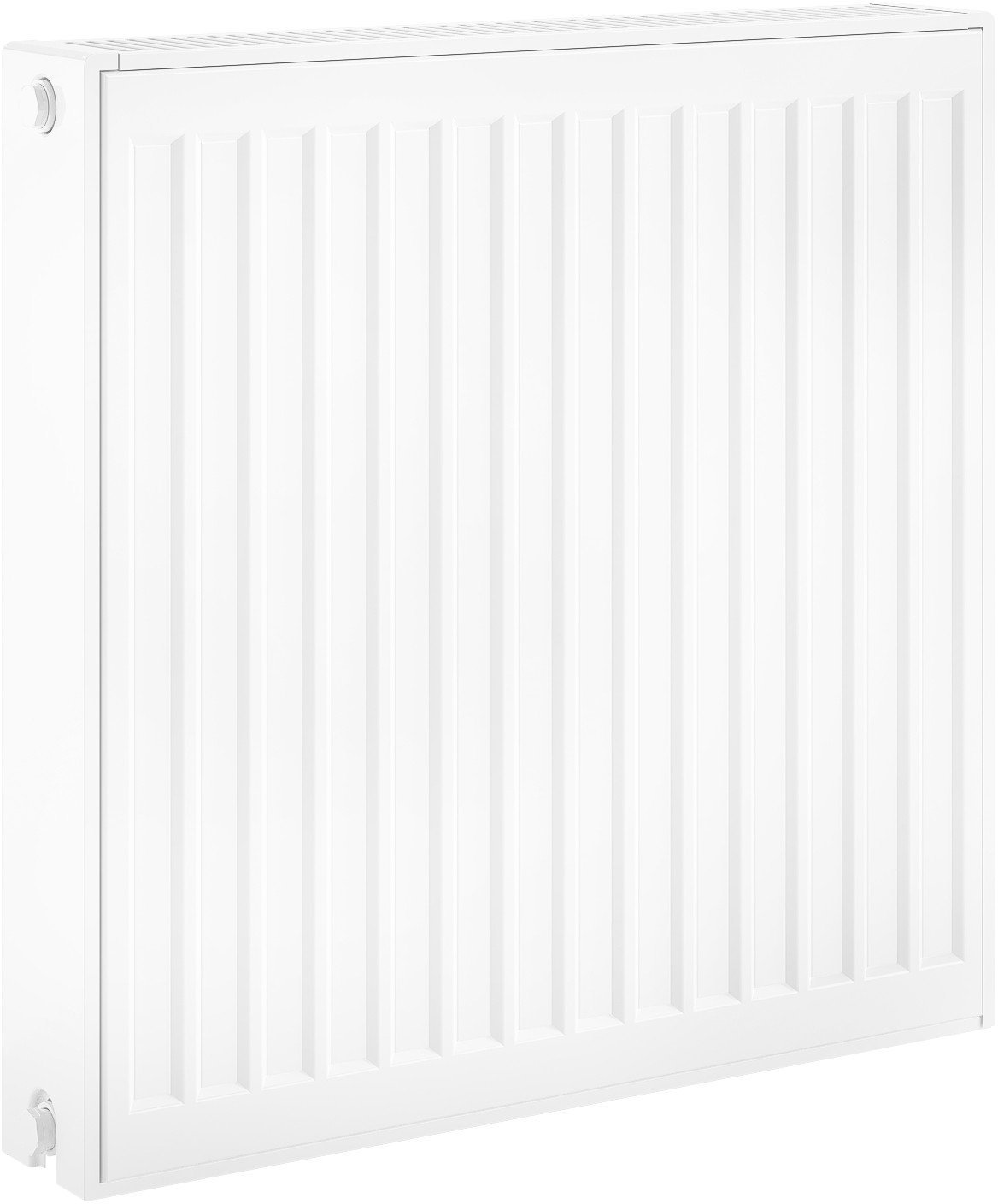 IDMAR Grzejnik stalowy C22 600x500 dwupłytowy z podłączeniem bocznym moc 880W 90/70/20C biały RAL9016; C22600X050