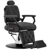 Fotele fryzjerskie - Fotel fryzjerski barberski hydrauliczny do salonu fryzjerskiego barber shop Marcos Barberking - miniaturka - grafika 1