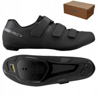Buty rowerowe - Buty rowerowe SPD szosowe SHIMANO SH-RC102 RC1 r. 44 CZARNE SZTYWNE`27.8 cm - miniaturka - grafika 1