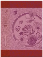 Ściereczki, gąbki, czyściki - Le Jacquard Fran ais Ściereczka kuchenna Fleurs  Croquer Czerwona - miniaturka - grafika 1