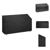 Pokrowce na meble ogrodowe - vidaXL Pokrowiec na ławkę ogrodową 12 oczek 210x70x70/88 cm polietylen - Pokrowce ochronne na meble ogrodowe - miniaturka - grafika 1