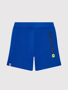 Spodnie i spodenki dla chłopców - LEGO Wear Szorty sportowe 12010153 Niebieski Regular Fit - grafika 1