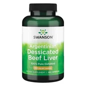 Suplementy naturalne - SWANSON Beef Liver 500mg 120 kaps - suplement diety - miniaturka - grafika 1