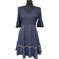 Sukienki - Tommy Hilfiger Sukienka Przed Kolano Stylowa Wygodna Granatowa 36 - miniaturka - grafika 1