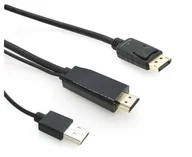 Kable komputerowe i do monitorów - Microconnect Hdmi To Displayport Converter Cable, 1M - miniaturka - grafika 1