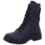 Botki damskie - Superfit Dziewczęce botki Abby, czarny 0010, 33 EU Schmal - miniaturka - grafika 1