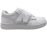 Buty dla dziewczynek - Sportowe buty dziecięce New Balance rozmiar 31 białe PHB4803W - miniaturka - grafika 1