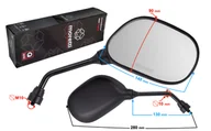 Części motocyklowe - Lusterka R+R (średnica gwintu 10mm) do motoroweru Fighter 3 z homologacją - miniaturka - grafika 1