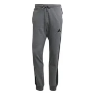 Spodnie męskie - adidas Mężczyźni ESSENTIAL THREE STRIPES FLEECE PANT, dark grey heather/black, 3XL - miniaturka - grafika 1