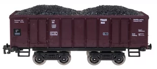 Kolejka z funkcją Dymu dla dzieci 5+ Długi tor + Lokomotywa retro + 4 wagony - Tory, garaże, parkingi - miniaturka - grafika 6