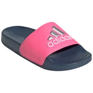 Buty dla chłopców - Kapcie dziecięce Adidas Adilette Shower K Rozmiar butów (UE): 34 / Kolor: różowy - miniaturka - grafika 1