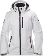 Kurtki i kamizelki sportowe damskie - Helly Hansen Helly Hansen damska kurtka W Crew Hooded Jacket 33899 001 - biała XS - miniaturka - grafika 1