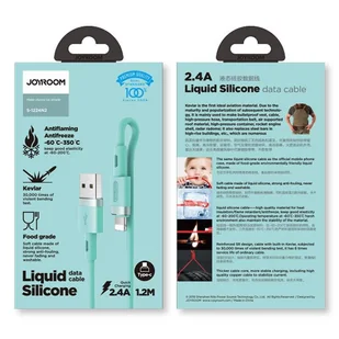Joyroom kabel USB - USB Typ C 2,4A 1,2 m (S-1224N2 Green) - Kable USB - miniaturka - grafika 4
