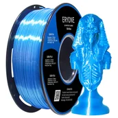 Filamenty i akcesoria do drukarek 3D - ERYONE Silk PLA Filament for 3D Printer 1 75mm Tolerance 0 03mm 1kg  2 2LBS /Spool - Blue - miniaturka - grafika 1