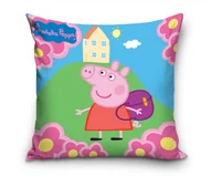 Kołdry i poduszki dla dzieci - Poduszka dekoracyjna Świnka Peppa PEPPAPIG005 40 x 40 cm - miniaturka - grafika 1