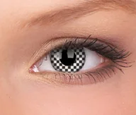 Soczewki kontaktowe - Maxvue Vision Crazy Lens - Chequered, 2 szt. - miniaturka - grafika 1
