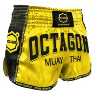 Spodnie sportowe męskie - Octagon Spodenki Muay Thai Yellow Edycja 2022 - miniaturka - grafika 1