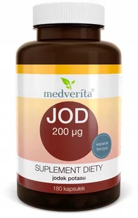Jod 200 ug 180 kapsułek MEDVERITA - Witaminy i minerały - miniaturka - grafika 1