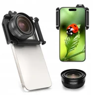 Akcesoria fotograficzne - Obiektyw Do Telefonu Soczewka Zoom 10–20x Makro Lampa Ring Led Macro Apexel / Apl-zm100fl26 - miniaturka - grafika 1