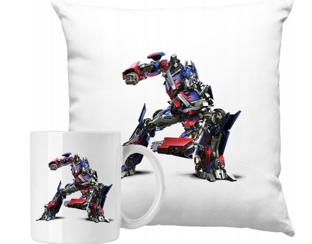 ZESTAW PODUSZKA + KUBEK Transformers Pomysł Na Prezent