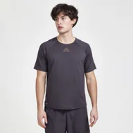 Koszulki męskie - Męska Koszulka z krótkim rękawem CRAFT PRO TRAIL SS TEE M 1913152-992000 – Szary - miniaturka - grafika 1