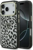 Etui i futerały do telefonów - Etui Guess Leopard Glitter MagSafe do iPhone 17 Pro Max czarny - miniaturka - grafika 1