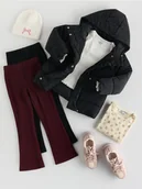 Kurtki i płaszcze dla dziewczynek - Reserved - Wodoodporna kurtka z kapturem - czarny - miniaturka - grafika 1