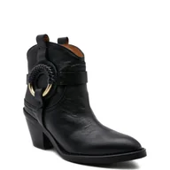 Botki damskie - See By Chloe Skórzane botki - miniaturka - grafika 1