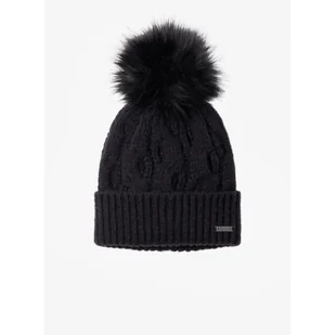 Czapka zimowa damska Columbia Boundless Days Cable Knit Pom Beanie - black - Odzież trekkingowa damska - miniaturka - grafika 1