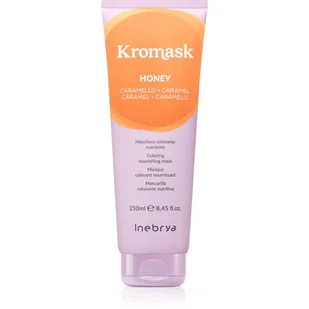 Inebrya Kromask, maska odświeżająca kolor, honey, 250ml - Farby do włosów i szampony koloryzujące - miniaturka - grafika 1