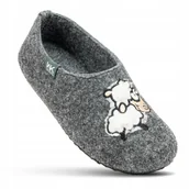Buty dla dziewczynek - Wojtyłko kapcie dziecięce szary rozmiar 32 - miniaturka - grafika 1