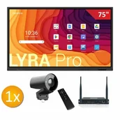 Tablice interaktywne - Zestaw Aktywna Tablica Newline Lyra Pro 75" + kamera 4K + komputer OPS intel i5 - miniaturka - grafika 1