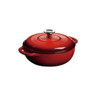Garnki - Lodge Garnek żeliwny emaliowany czerwony 2,8L -  Lodge pg-code-0075536461434 - miniaturka - grafika 1