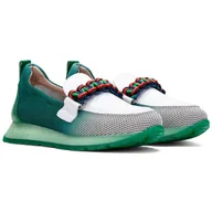 Mokasyny damskie - Mokasyny damskie Hispanitas BHV253948 BORNEO-V25 GRASS/WHITE 36 - miniaturka - grafika 1