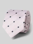 Krawaty i muchy męskie - Krawat z czystego jedwabiu z naszywką z logo (6,5 cm) - miniaturka - grafika 1