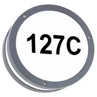 Ideus Ścienna LAMPA zewnętrzna SOLINA LED C 03836 elewacyjna OPRAWA hermetyczna LED 7,5W 4000K numer domu nad drzwi IP54 szary __code-66886 - Lampy ogrodowe - miniaturka - grafika 1